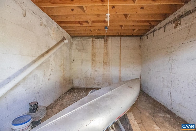 view of storage room