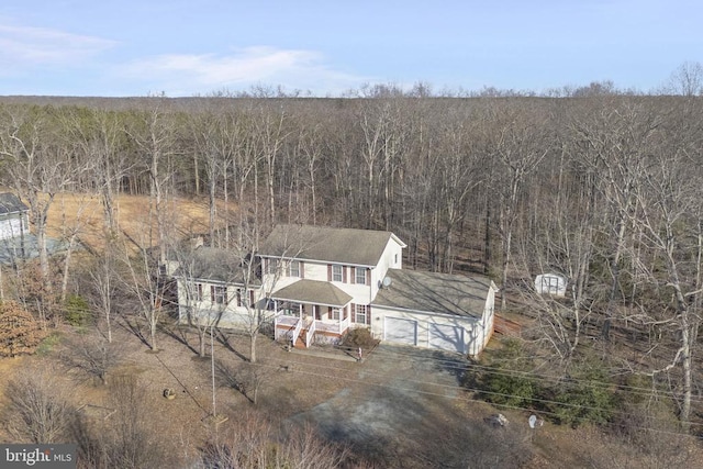 birds eye view of property