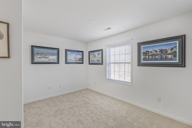 view of carpeted empty room