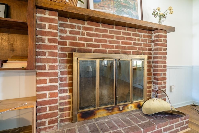 interior details featuring wood-type flooring