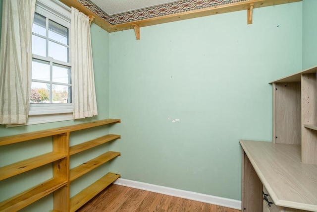 interior space featuring light wood-type flooring