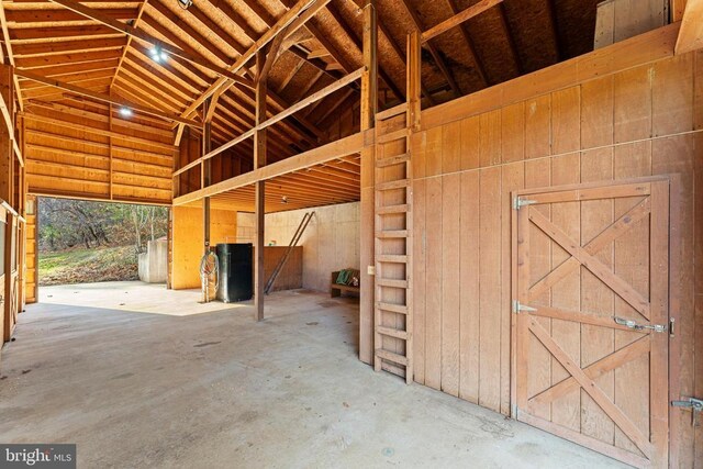 view of horse barn