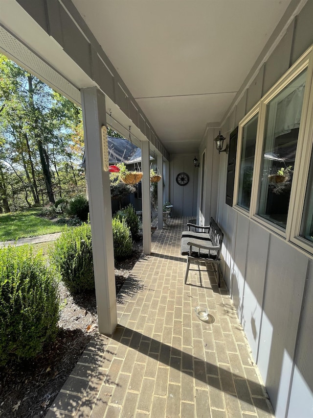 view of patio / terrace with a porch