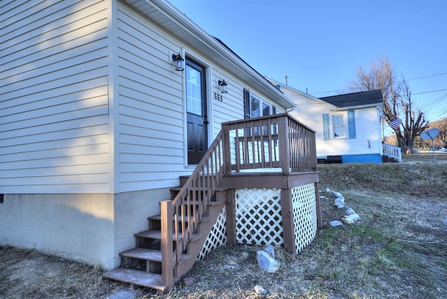 view of side of property