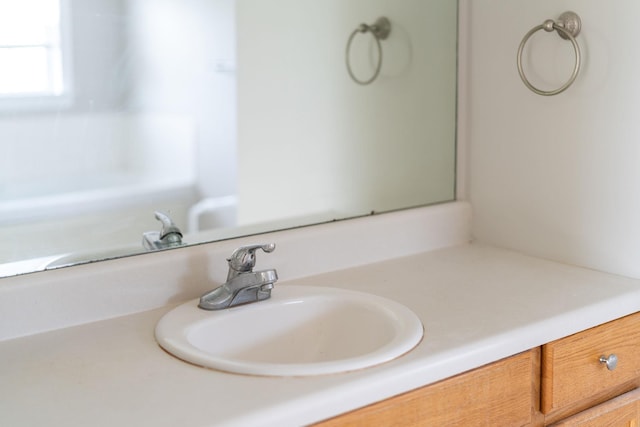 bathroom with vanity