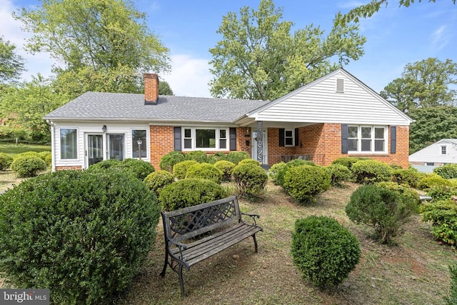 view of ranch-style home