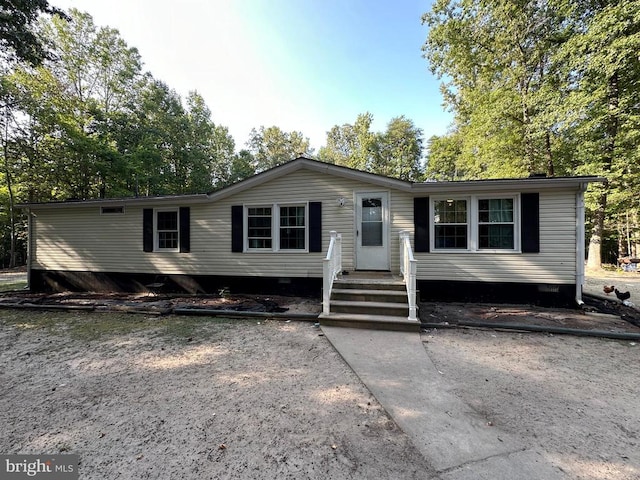 view of front of property