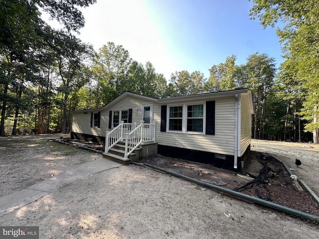 view of manufactured / mobile home