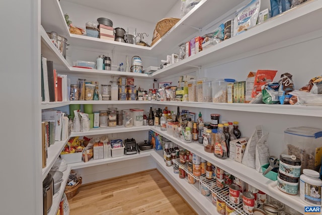 view of pantry