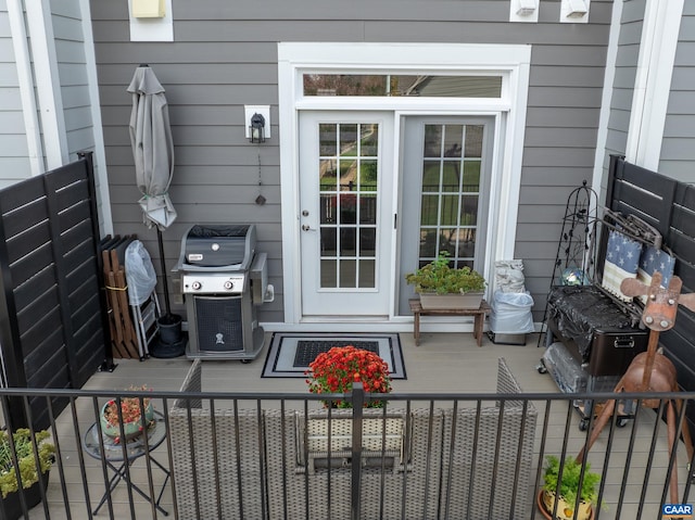 view of patio featuring area for grilling