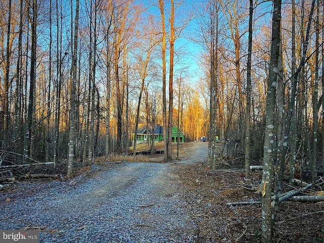 view of road