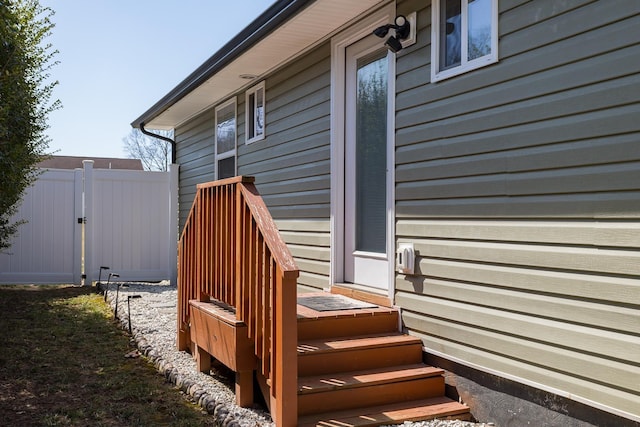 deck featuring fence