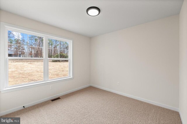 view of carpeted empty room