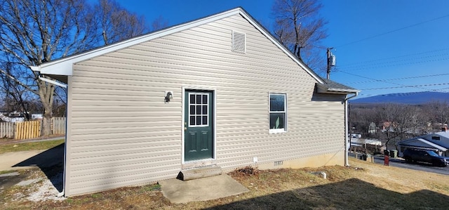 view of rear view of property