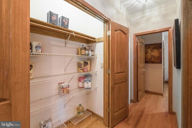 view of pantry