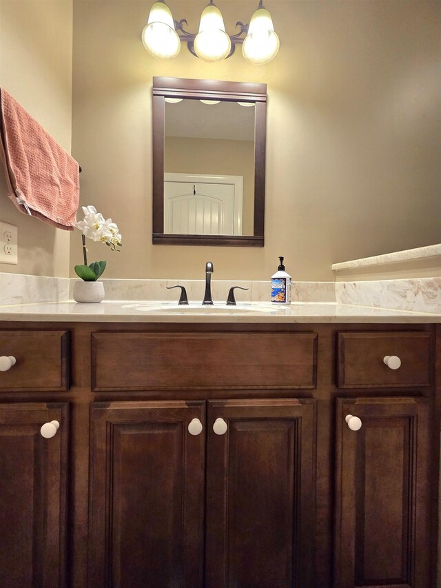 bathroom featuring vanity
