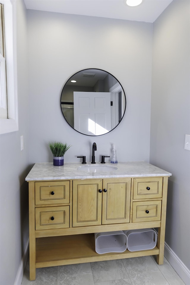 bathroom featuring vanity