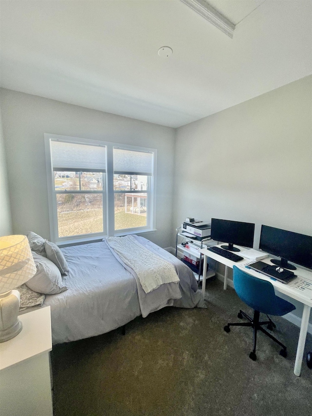 bedroom with carpet flooring