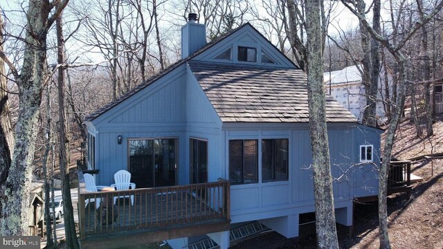 view of rear view of property