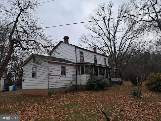 exterior space featuring a porch