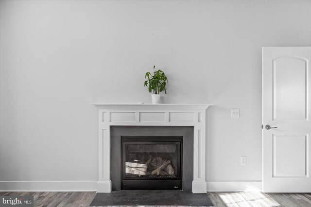 room details featuring hardwood / wood-style flooring