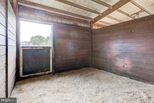 view of horse barn