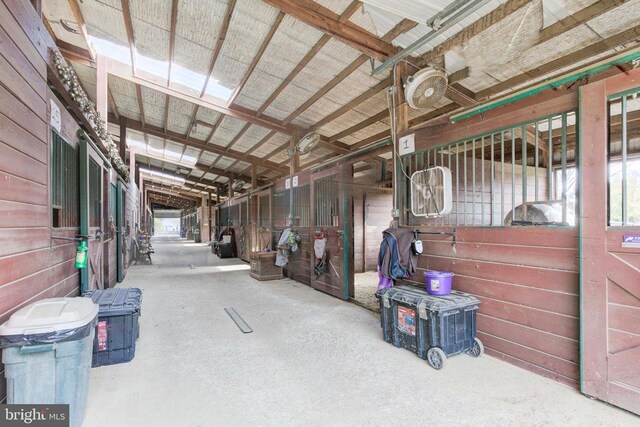 view of horse barn