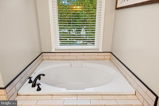 full bath with a bath