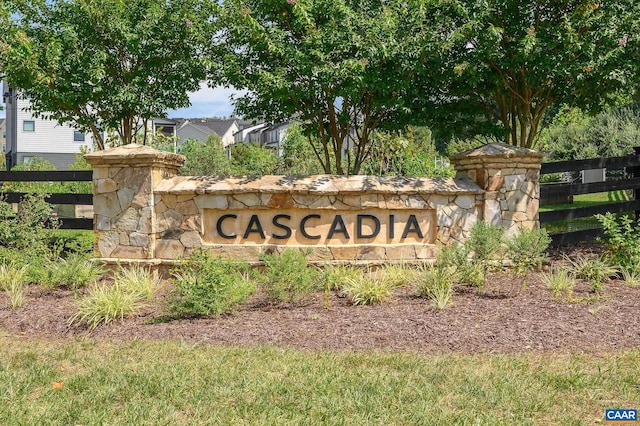 view of community / neighborhood sign