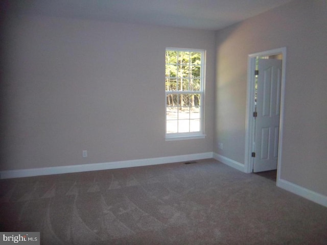 view of carpeted empty room