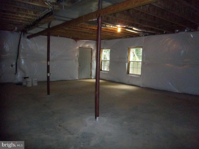 view of basement