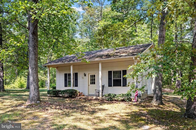 view of single story home