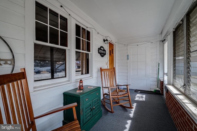 view of sunroom / solarium