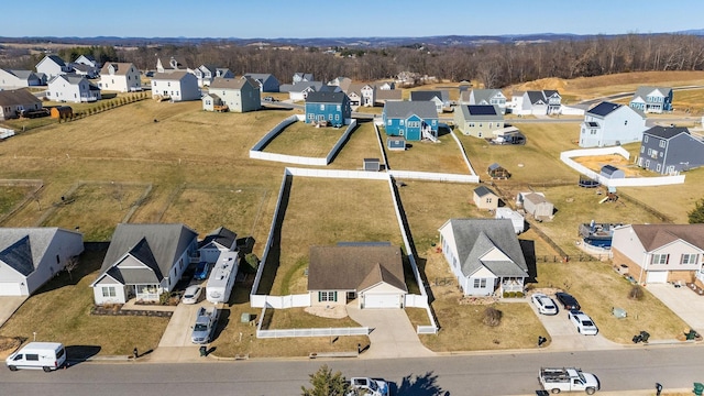 aerial view featuring a residential view