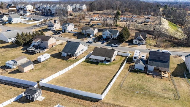 birds eye view of property featuring a residential view