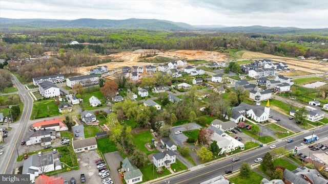 aerial view featuring a mountain view