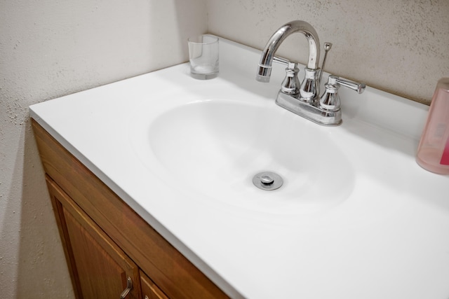 interior details featuring vanity