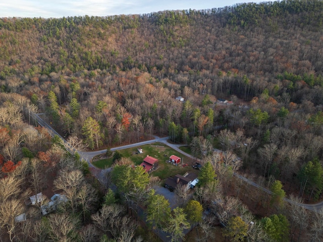 aerial view with a view of trees