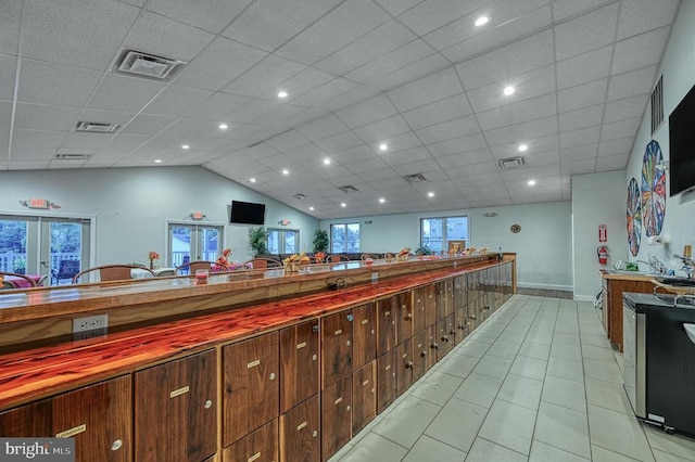 reception area featuring french doors