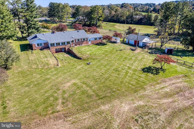 birds eye view of property