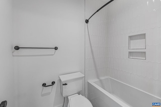 bathroom with  shower combination and toilet