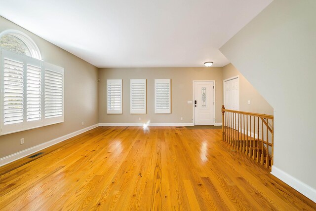 interior space with light wood-type flooring