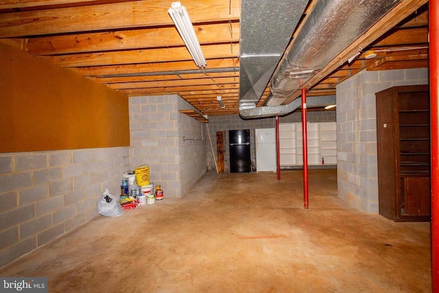 view of basement