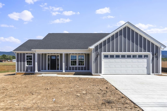 ranch-style house featuring a garage