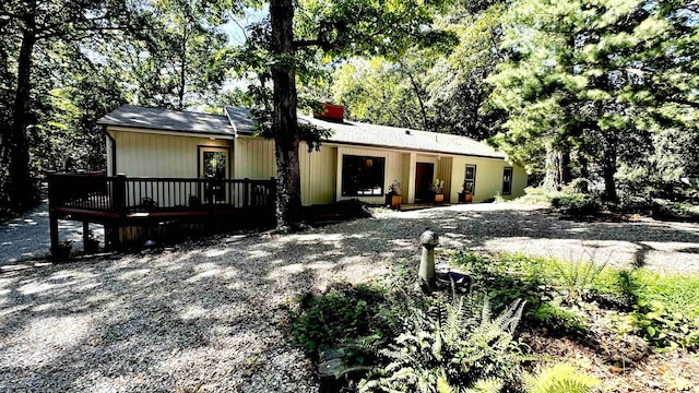 view of ranch-style home