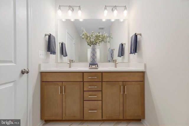 bathroom with vanity