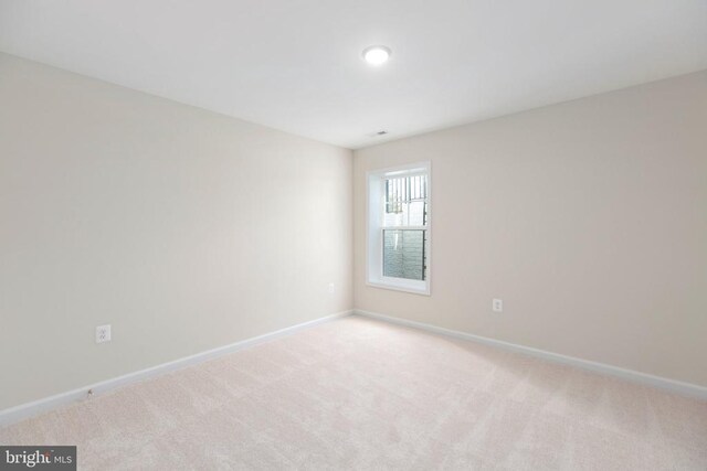 view of carpeted empty room