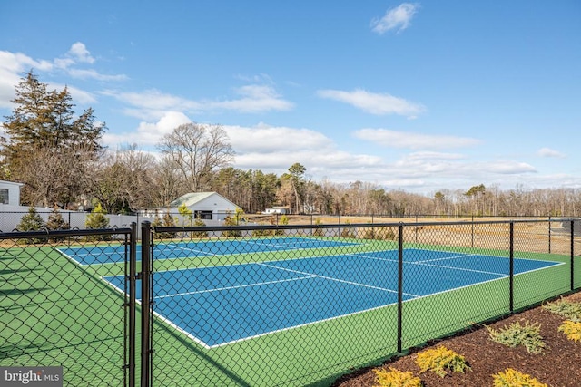 view of tennis court