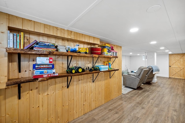 view of storage room