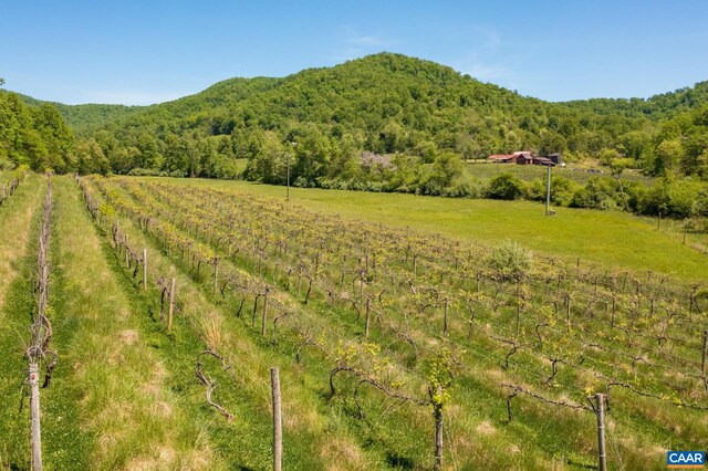 view of mountain feature featuring a rural view